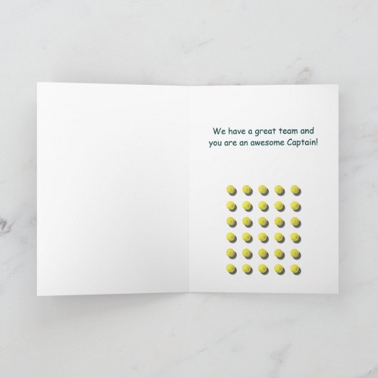 Danke, Captain Dankeskarte (Innenseite)