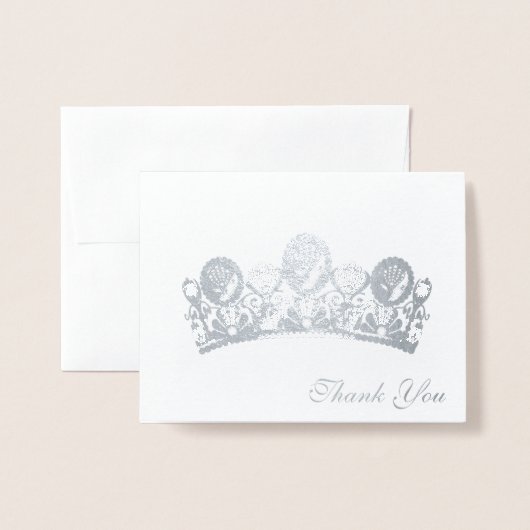 Danke, Card Crown Folienkarte (Vorderseite mit Umschlag)