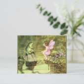 Danke, Card mit Fairy und Frosch Dankeskarte (Stehend Vorderseite)