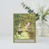 Danke, Card mit Fairy und Frosch Postkarte (Stehend Vorderseite)