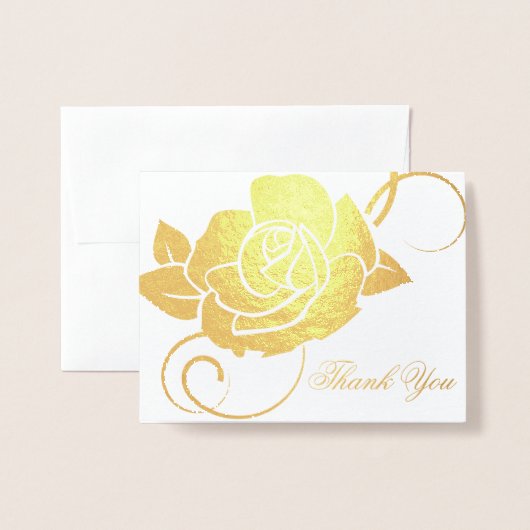Danke, Card-Rose Folienkarte (Vorderseite mit Umschlag)