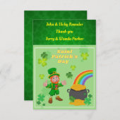 Danke, Card St. Patrick's Day, Dankeskarte (Vorne/Hinten)