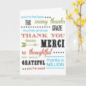 Danke Card - vielen Dank Karte (Gelbe Blume)