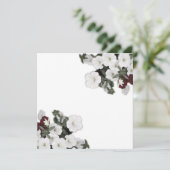 Danke, Card White Petunia Dankeskarte (Stehend Vorderseite)