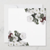 Danke, Card White Petunia Dankeskarte (Vorderseite)