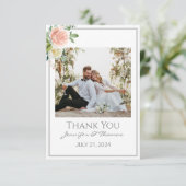 Danke, CardEine Magische Rose Garten Dankeskarte (Stehend Vorderseite)