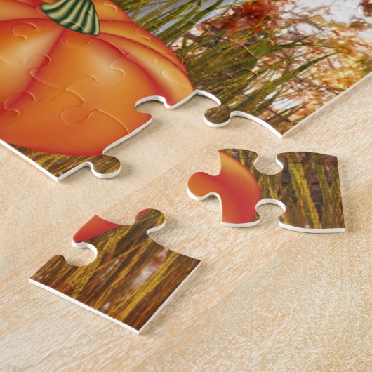 Danke Cat Pumpkin Patch Erntedank Puzzle (Seite)