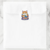 Danke CAT Runder Aufkleber (Tasche)