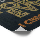 Danke Chalkboard Art 16x20 Poster (Ecke)