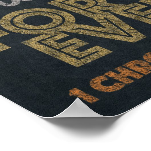 Danke Chalkboard Art 16x20 Poster (Ecke)