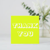 Danke, chartreuse white karte (Stehend Vorderseite)