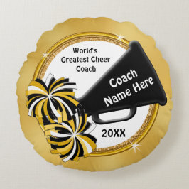Danke Cheerleading Trainer-Geschenk-Ideen, ALLE Rundes Kissen