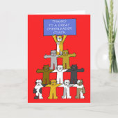 Danke Chelead Coach Cartoon Cats (Vorderseite)