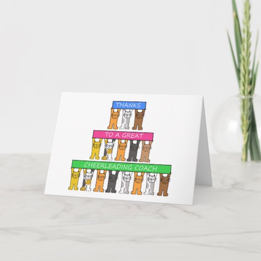 Danke Chelead Coach Cartoon Cats (Vorderseite)