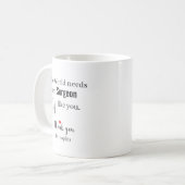 Danke Chirurg Benutzerdefinierter Name Kaffeetasse (Vorderseite Links)