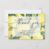 Danke - Citrus Lemon - Baby-Dusche (Vorderseite)