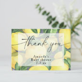 Danke - Citrus Lemon - Baby-Dusche (Stehend Vorderseite)