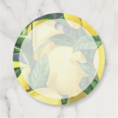 Danke - Citrus Lemon - Baby-Dusche Geschenkanhänger (Rückseite)