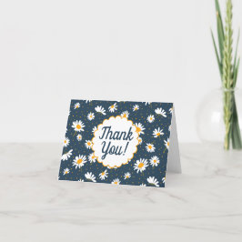 Danke, Classic Yellow Daisy Blume Dankeskarte