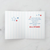 Danke Coach All-Stars Baseball, Red, Blue Stripes (Innenseite)