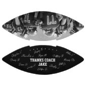 Danke Coach Alle Spieler Namen b&w Foto unterzeich Football (Paneele)