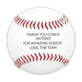 Danke Coach Baseball (Vorderseite)