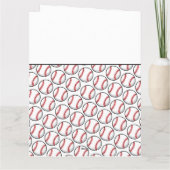 DANKE COACH Baseball Team Spieler Red White Black Karte (Rückseite)