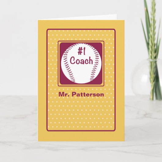 Danke Coach, Danke Nummer 1 (Vorderseite)