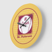 Danke Coach, Danke Nummer 1 Große Wanduhr (Winkel)