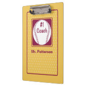 Danke Coach, Danke Nummer 1 Klemmbrett (Links)