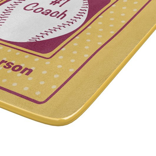 Danke Coach, Danke Nummer 1 Schneidebrett (Ecke)