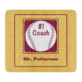 Danke Coach, Danke Nummer 1 Schneidebrett (Vorderseite)