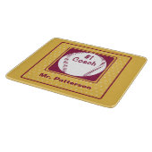 Danke Coach, Danke Nummer 1 Schneidebrett (Ecke)