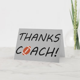 Danke Coach! Fußball-Coach Danke Karte