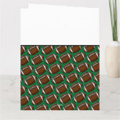 DANKE COACH Fußball Team Sport Green Brown Spaß Karte (Rückseite)