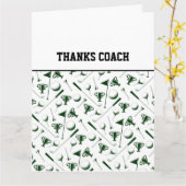 DANKE COACH Golf Balls Team Green Black Karte (Gelbe Blume)