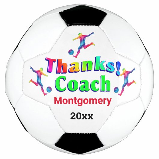 Danke Coach Keepake Fußball (Vorderseite)