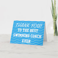 Danke, Coach | Schwimmkarten