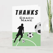 Danke Coach Soccer Player Fußball Balls (Vorderseite)