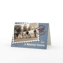 Danke, Coach. Vintage Sportkarte