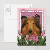 Danke - Collie - Natalie Postkarte (Vorne/Hinten)