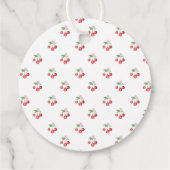 Danke Coquette Cherry Brautparty Geschenkanhänger (Rückseite)