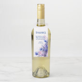 Danke 💙 Cornflower Reverie Flaschenanhänger (Auf Flasche)