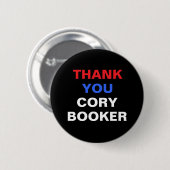 Danke, Cory Booker Button (Vorne & Hinten)