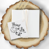 Danke, Cow Themed Wedding Geschenkanhänger