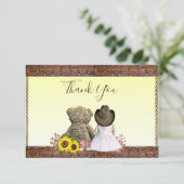 Danke | Cowgirl Themed Baby Dusche (Stehend Vorderseite)