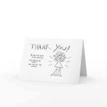 Danke! Crazyhair Karte - färben Sie sie sich