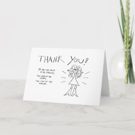 Danke! Crazyhair Karte - färben Sie sie sich