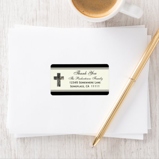 Danke, Cross Adressaufkleber (Insitu)