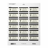 Danke, Cross Adressaufkleber (Vorne)